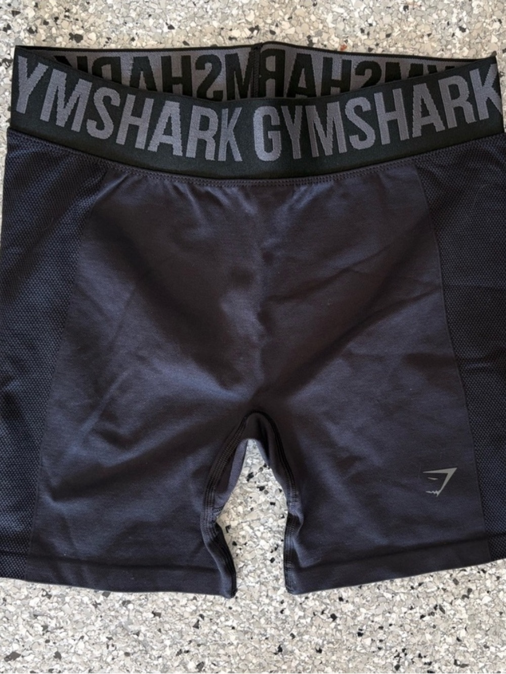 Gymshark Black Women's 5"Flex Short Compression Athletic Shorts Sweat-Wicking